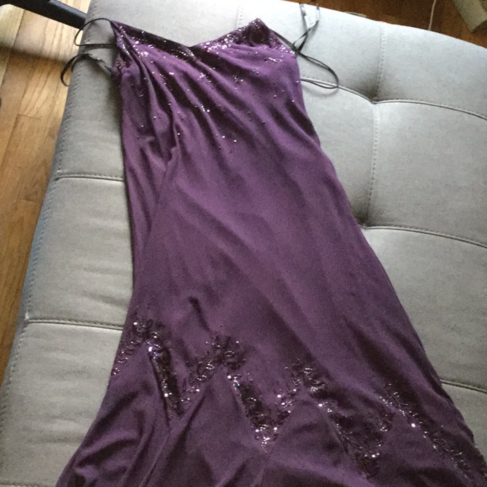 Formal deep plum dress